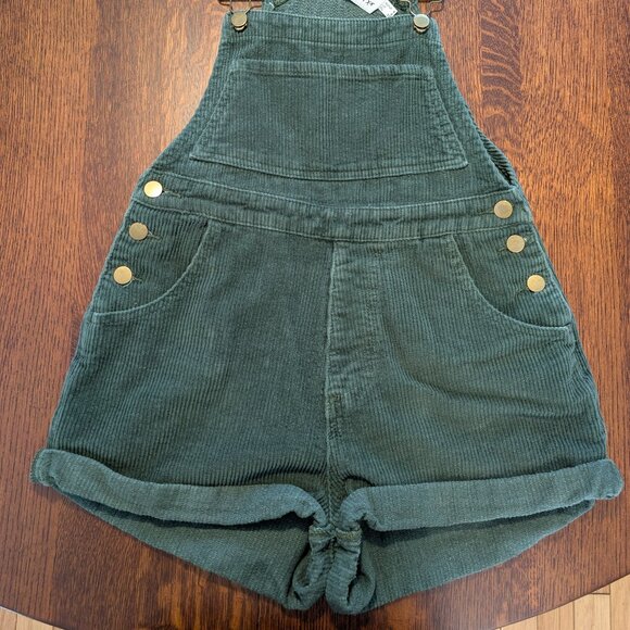 Princess Polly Corduroy Overalls – US 0 Dark Green - Picture 2 of 10